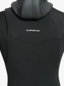 Quiksilver 4/3mm Everyday Sessions - Combinaison de surf à capuche avec zip poitrine pour Garçon 4-16 BLACK Hot