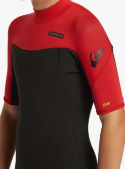 Quiksilver 2/2mm Everyday Sessions - Springsuit manches courtes back zip pour Garçon HIGHRISKRED Online