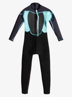 Quiksilver 3/2mm Prologue - Combinaison de surf back zip pour Garçon 2-7 BLACK/JETBLACK/ANGELBLUE New