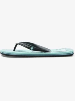 Quiksilver Molokai Air Flow - Tongs pour Homme BLACK/GREEN/GREY Hot
