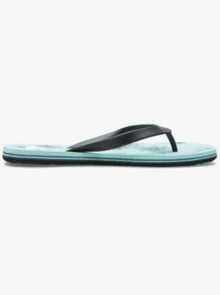 Quiksilver Molokai Air Flow - Tongs pour Homme BLACK/GREEN/GREY Hot