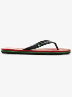 Quiksilver Molokai Art - Tongs de plage pour Homme BLACK/RED/BLACK Sale