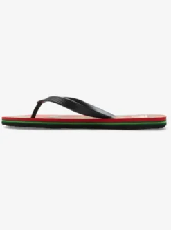 Quiksilver Molokai Art - Tongs de plage pour Homme BLACK/RED/BLACK Sale