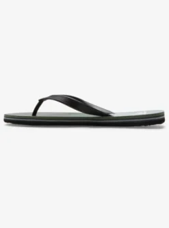 Quiksilver Molokai Stripe - Tongs de plage pour Homme BLACK/GREY/GREEN Online