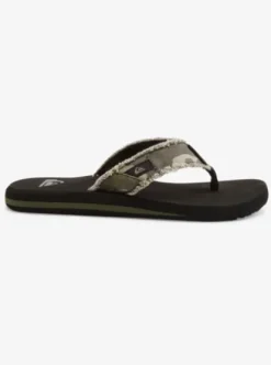 Quiksilver Monkey Abyss - Sandales pour Homme GREEN/BROWN/BLACK Outlet