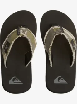Quiksilver Monkey Abyss - Sandales pour Homme GREEN/BROWN/BLACK Outlet