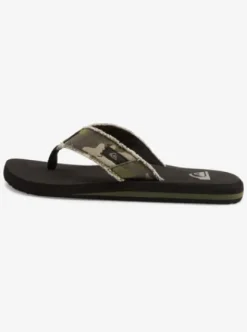 Quiksilver Monkey Abyss - Sandales pour Homme GREEN/BROWN/BLACK Outlet