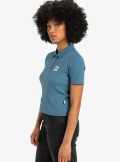 Quiksilver Nightcall Polo - Polo à manches courtes pour Femme REALTEAL Hot