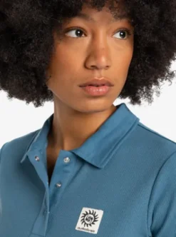 Quiksilver Nightcall Polo - Polo à manches courtes pour Femme REALTEAL Hot