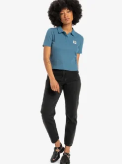 Quiksilver Nightcall Polo - Polo à manches courtes pour Femme REALTEAL Hot