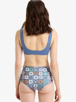 Quiksilver Oman - Bas de bikini couvrance classique pour Femme ORCHIDPETALTILEBLOOMMINI Hot