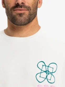 Quiksilver Outside Inside - T-shirt à manches courtes pour Homme SNOWWHITE Discount