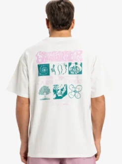Quiksilver Outside Inside - T-shirt à manches courtes pour Homme SNOWWHITE Discount