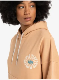 Quiksilver Oversized - Sweat à capuche pour Femme PRALINE Sale