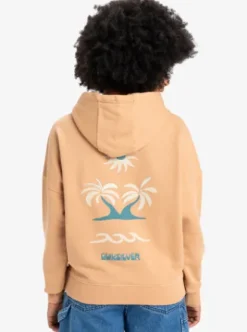 Quiksilver Oversized - Sweat à capuche pour Femme PRALINE Sale