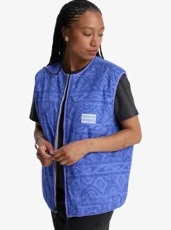 Quiksilver Reversible - Veste polaire sans manches pour Femme BIRCH Outlet
