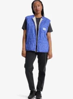 Quiksilver Reversible - Veste polaire sans manches pour Femme BIRCH Outlet