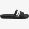 Quiksilver Rivi Slide - Claquettes pour Homme BLACK/BLACK/WHITE Best