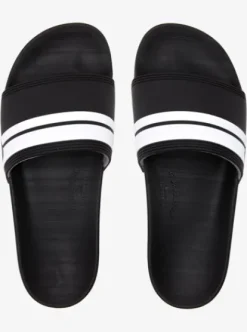 Quiksilver Rivi Slide - Claquettes pour Homme BLACK/BLACK/WHITE Best