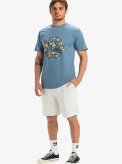 Quiksilver Salt Water - Short à taille élastique pour Homme WHITEMARBLEHEATHER New