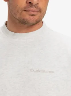 Quiksilver Salt Water - Sweat à col rond pour Homme WHITEMARBLEHEATHER Outlet