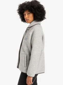 Quiksilver Sherpa Heather - Gilet polaire pour Femme LIGHTGREYHEATHER Best