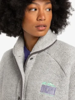 Quiksilver Sherpa Heather - Gilet polaire pour Femme LIGHTGREYHEATHER Best