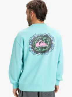 Quiksilver Spin Cycle - Sweat à col rond pour Homme AQUASKY Fashion