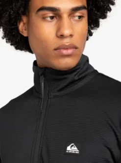 Quiksilver Steep Point - Haut de sous-vêtement demi-zip pour Homme TRUEBLACK Sale