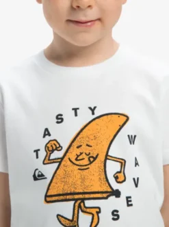 Quiksilver Tasty Waves - T-shirt à manches courtes pour Garçons 2-7 ans WHITE Hot