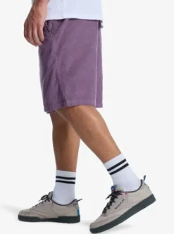 Quiksilver Taxer 18" - Walkshort en velours côtelé pour Homme VINTAGEVIOLET Best