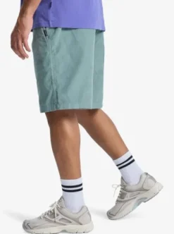 Quiksilver Taxer 18" - Walkshort en velours côtelé pour Homme CHINOISGREEN Discount