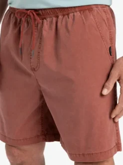 Quiksilver Taxer Ws - Short taille élastique pour Homme HENNA Clearance