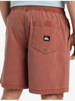 Quiksilver Taxer Ws - Short taille élastique pour Homme HENNA Clearance
