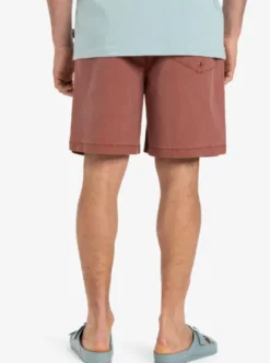 Quiksilver Taxer Ws - Short taille élastique pour Homme HENNA Clearance