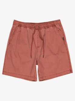 Quiksilver Taxer Ws - Short taille élastique pour Homme HENNA Clearance