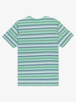Quiksilver Tengha Stripe - Haut manches courtes en maille pour homme MALACHITEGREENTENGHA Outlet