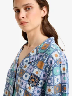 Quiksilver Tilebloom - Chemise manches courtes pour Femme ORCHIDPETALTILEBLOOMMINI Sale