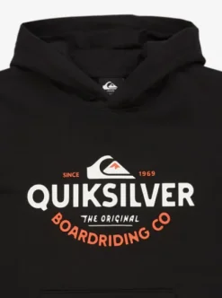 Quiksilver Typed Out - Sweat à capuche pour Garçon 8-16 BLACK Hot