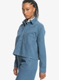 Quiksilver UNI - Chemise en velours côtelé pour Femme VINTAGEINDIGO Online