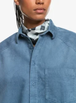 Quiksilver UNI - Chemise en velours côtelé pour Femme VINTAGEINDIGO Online
