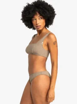 Quiksilver UNI Dark Roy - Bas de maillot à couvrance échancrée pour Femme FOSSIL Hot