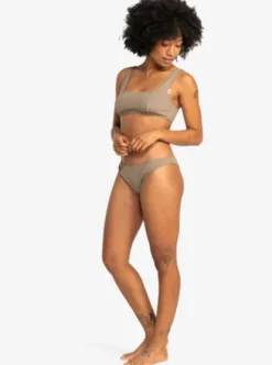 Quiksilver UNI Dark Roy - Bas de maillot à couvrance échancrée pour Femme FOSSIL Hot