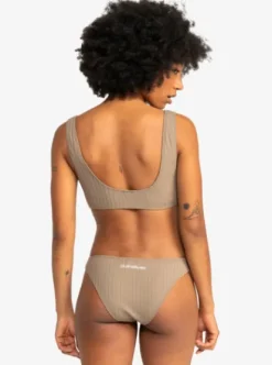 Quiksilver UNI Dark Roy - Bas de maillot à couvrance échancrée pour Femme FOSSIL Hot