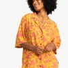 Quiksilver UNI Festival - Chemise manches courtes pour Femme CANYONCLAY2TONESFLOWER Clearance