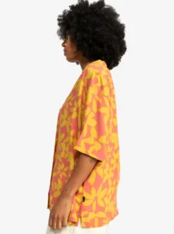 Quiksilver UNI Festival - Chemise manches courtes pour Femme CANYONCLAY2TONESFLOWER Clearance