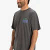 Quiksilver World Force - T-shirt à manches courtes pour Homme DARKSHADOW Discount